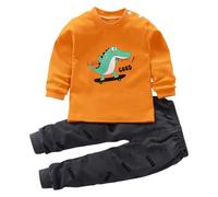 Enfants Ensembles De Pyjamas Pyjamas pour Garçons Pyjama Garçon Confortable Impression De Dessin Jeunes Enfants Pyjama Bébé Doux Loungewear Manches Longues Vêtements D'intérieur