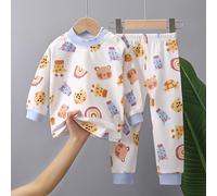 Enfants Ensembles De Pyjamas Pyjamas pour Garçons Pyjama Garçon Confortable Jeunes Enfants Unisexe Loungewear Chaud Manches Longues Impression De Dessin Vêtements D'intérieur