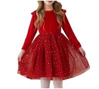 Enfants Fille Robe de Princesse en Dentelle avec Bowknot Demoiselle d'honneur Robe de Soirée Mariage Tulle Robes Filles Chic Et Elegant de Première Communion Anniversaire Fête Photographie 5-12 Ans