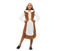 Enfants Fille Tudor Costume Médiéval Soubrette Déguisement