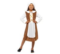 Enfants Fille Tudor Costume Médiéval Soubrette Déguisement
