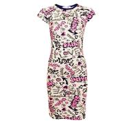 Enfants Filles Amour Graffiti Imprimé Robe mi-longue 7-13 Ans 13 ans