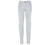 Enfants Filles maigre Jeans Denim Déchirée Extensible Slim pantalons 5-14 Ans 13 ans