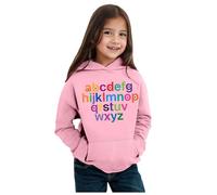 Enfants garçons Filles Automne Hiver Saison Maternelle Lettre imprimée à Manches Longues Sweat à Capuche Chaud et Confortable Hauts vêtements pour Enfants Fille Blouse Chemise (18-24 Months)