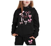 Enfants Garçons Filles Survêtement Ensemble de Sport pour Fille Vêtements Mode Enfant Costume Street Dance Outfit d'Entraînement Décontracté Sweatshirt+Pantalon Jogging