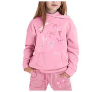 Enfants Garçons Filles Survêtement Joggers Automne Sportwear Ensemble de Fille Costume Street Dance Outfit Plaine Top Bottoms Jogging Sports Sweat Capuche Pantalons Tenue Running