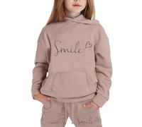 Enfants Garçons Filles Survêtement Pantalon et Sweats Haut 2 Pièce Imprimer Zippé Top Sweat Capuche Bottom Joggers Automne Sportwear Sport d'Entraînement Décontracté Street Dancewear Vêtement de Joggi