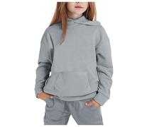 Enfants Garçons Filles Survêtement Pantalon et Sweats Haut 2 Pièce Sweat-Shirt de Sport Costume Vêtements Mode Ados Plaine Top Bottoms Jogging Ensemble Enfant Cadeau Fille 7-16 Ans