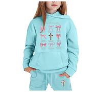 Enfants Garçons Filles Survêtement Vêtements Mode Ados Enfant Street Dancewear Suit Pratique et Confortable Sweat Capuche Legging Sport 5-15 Ans