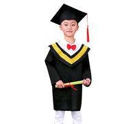Enfants Graduation Set Robe Maternelle Préscolaire Déguisement Enfant Chapeau Dipl?mé avec Ruban Toge Ensemble 9-10 Ans pour L'école Primaire Gar?ons Filles