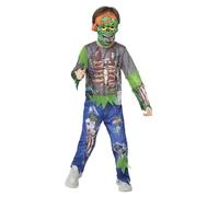 Enfants Halloween Zombie Joueur Costume Déguisement Jeux Dessin Garçons Filles