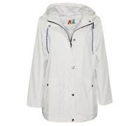 Enfants Imperméable PU Vestes Blanc Windbreaker Étanche Parka Douche Résistant Encapuchonné Filles Garçons Age 5-13 Ans 9-10 ans