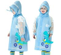 Enfants Imperméables, Fille Garçon Poncho de Pluie Manteaux Imperméables Veste de Pluie à Capuche Réutilisable Cape de Pluie Vêtements de Pluie 1-2 Jahre