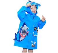 Enfants Imperméables Fille Poncho de Pluie Manteaux Transparente Veste à Capuche Réutilisable Cape Vêtements Léger Vestes