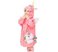 Enfants Imperméables Fille Poncho de Pluie Manteaux Transparente Veste à Capuche Réutilisable Cape Vêtements Léger Vestes