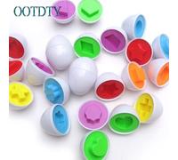 Enfants Jouet 6 Pièces Semblant Oeufs Forme Puzzle Sage Sagesse Apprentissage Cuisine Fête Cadeau #330