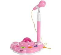 Enfants Karaoké Microphones Microphone pour le chant avec support avec Effet lumineux Pealer7060 G