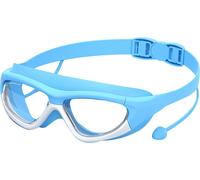 Enfants lunettes de natation brouillard professionnel étanche vue claire piscine pour les garçons filles bleu