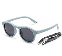 Enfants Lunettes de Soleil Polarisées avc Bande pour Bébé Garçons et Filles 0 à 3 ans, Nourrisson Chic Lunettes de Soleil Incassables UV400 Protection Verre Léger Flexible Cadre Lunettes de Soleil