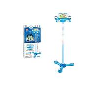 Enfants machine 2 Karaoké avec Lutrin Micros Set Réglable Jouer Jouets Bleu WEN112