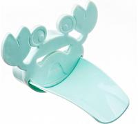 Enfants mains machine à laver Extender robinet Cartoon Crab Form Extension Spout Accessoire vert
