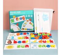 Enfants Montessori Sort Mot Jeu Jouets En Bois Apprentissage Précoce Lettre Alphabet Puzzle Préscolaire Éducatif Bébé Jouets Pour Enfants Cadeau As Show
