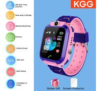 Enfants montre intelligente 4G carte Sim 2G Internet SOS LBS localisation appel enfant montre intelligente caméra étanche montre téléphone pour garçons filles,imperméable à l'eau