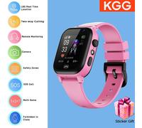 Enfants Montre Intelligente Téléphone 4G Carte Sim 2G Internet Sos Lbs Localisation Appel Enfant Montre Intelligente Caméra Étanche Horloge Pour Garçons Filles.S1Pink.