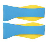 Enfants nageant imperméable Protection d'oreille Bandeau de protection oreille à l'amortisseur confortable pour les sports de yoga à eau, Néoprène 3 couleurs 2pcs (Blue)