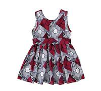 Enfants Numérique 3D Enfant Dashiki Princesse Africaine Filles Imprimer Vêtements Bébé Robe Filles Vêtements & Jupe Livre de Noël 24 Histoires, multicolore, 2-3 ans