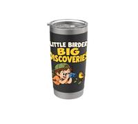 Enfants Observation des oiseaux Jeune oiseau Nature Découverte Aventure Gobelet isotherme en acier inoxydable double paroi