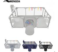 Enfants Parc-MENGDA-Enclos pour bébé- Avec protection des coins, 50 balles, 4 anneaux de traction et 4 ventouses-180×120×66cm