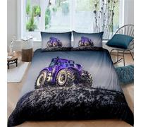 Enfants Parure De Lit X Cm Pelle Housse De Couette Camion D¿¿Cor Ensembles De Housse De Couette Tracteurs Chambre Hypoallergique Microfibre (X Cm,Voitures C)