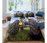 Enfants Parure De Lit X Cm Pelle Housse De Couette Camion D¿¿Cor Ensembles De Housse De Couette Tracteurs Chambre Hypoallergique Microfibre (X Cm,Voitures A)