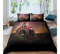 Enfants Parure De Lit X Cm Pelle Housse De Couette Camion D¿¿Cor Ensembles De Housse De Couette Tracteurs Chambre Hypoallergique Microfibre (X Cm,Voitures B)