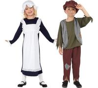 Enfants Pauvre Victorien Déguisement & Chapeau Filles Ou Nouveaux Garçons Par