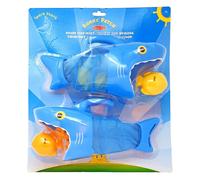 Enfants Plongée Eau Piscine Jouet Requin Pêche Jeu 2 Réseaux 6 Poissons