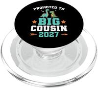 Enfants promus au Rang de Big Cousin 2027 Dinosaure New Baby Shower PopSockets PopGrip pour MagSafe