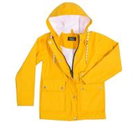 Enfants PU Imperméable Vestes Jaune Windbreaker Étanche Parka Douche Résistant Encapuchonné Filles Garçons Age 5-13 Ans