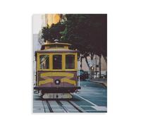 Enfants Puzzles 1000 Pièces，Tramways à câble de San Francisco，Adultes en Bois Puzzle Classique Créatif Jeu Art Jouet（75x50cm）-AQ94