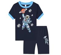 Enfants Pyjama Ensembles 2 Pcs Ensemble Deux pièces Manche Courte Top Short Vêtement Enfant Fille Taille 7-14 Ans Vêtements et Ado té Coton T-Shirt Crop pour 2-10