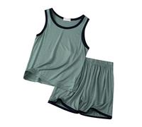 Enfants Pyjama Ensembles 2 Pcs Ensemble Deux pièces Tee Shirt Manche et Short en Coton vêtements d'été Manches Courtes de Fille Court Pyjashort té Set Four Seasons