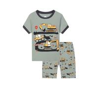 Enfants Pyjama Ensembles 2 Pcs Ensemble T-Shirt et Short Manches Courtes avec Haut Coton Mignonne Dinosaure Bébé imprimé Mignon Pièces Pyjashort té Set Ado Fille
