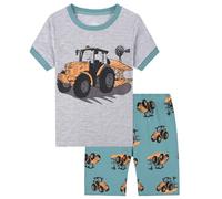 Enfants Pyjama Ensembles 2 Pcs té Loungwear Manches Courtes avec Haut et Short Pièces en Soie Boutonné de Fille Court Pyjashort Set pour Bambin 1-5 Ans