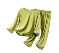 Enfants Pyjamas Ensemble Pyjama Court Enfant Fille Vêtement Bébé Garçon Eté vêtements d'été Manches Courtes Casual T-Shirt Crop Top Short pour Bambin 1-5 Ans