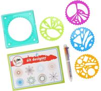 Enfants Règle géométrique en plastique Pochoir Spirale Dessin Outil Art Jouet Enfants Papeterie Fourniture