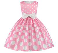 Enfants Robe Filles 1950s Vintage à Pois Rockabilly Swing Robe Années 50 pin-up Audrey Hepburn 50s 60s rétro Robes de soirée Cocktail Anniversaire Fête Mariage