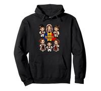Enfants Roumains Costume Traditionnel Carte Roumanie Sweat à Capuche