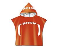 Enfants Serviette de Plage Poncho À Capuchon, Treer 3D Dessin Animé Football Microfibre Séchage Rapide Sports Bain Robes Peignoir Plage Serviettes de Natation pour Garçon,fille (60 * 60cm,N)