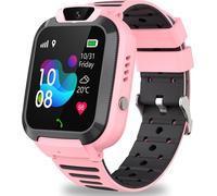 Enfants Smartwatch Étanche Ip68, Enfants Smartwatch Avec Gps Sim Sos Téléphone Portable Écran Tactile Voix Chat Jeu Caméra Réveil Clôture Geo,Cadeau Pour Garçons Filles(Rose[Z1636]